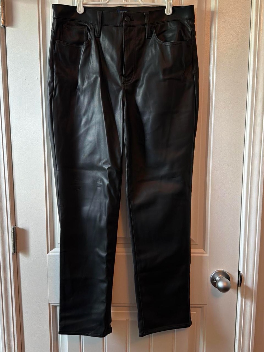 J. Crew Black Faux Leather Pants
